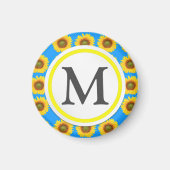 Helle Sonnenblumen Magnet (Vorne)