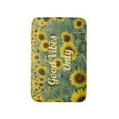 Helle Sonnenblumen nur gute Tiere Badematte (Vorderseite Vertikal)