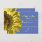 helle Sonnenblumen UAWG Hochzeit Einladungen. RSVP Karte (Vorne/Hinten)