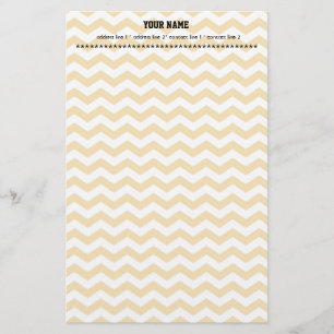 helle sonnengelbe Chevron-Zickzack-Streifen. Briefpapier