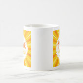 Helle Sonnengruß Dankeschön Kaffeetasse (Mittel)
