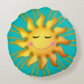 Helle Sonnenscheinwerfer am Tag rund um das Kissen (Rückseite)