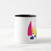 Helle sonnige Segelboote - Tasse (Zentrum)