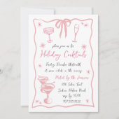 Helle Spirits | Holiday Cocktail Party Einladung (Vorderseite)