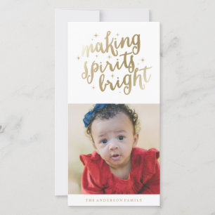 Helle Spirits   Holiday Foto Cards Feiertagskarte