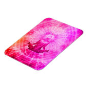 Helle Spirituelle Yoga Lotus Pose Magnet (Linke Seite)