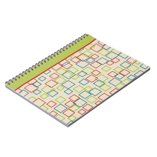 Helle Squares Notebook Notizblock (Linke Seite)