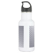 Helle Stahldiamantplatte Edelstahlflasche (Rückseite)