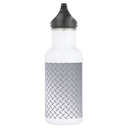 Helle Stahldiamantplatte Edelstahlflasche (Rechts)