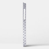 Helle Stahldiamantplatte mit Name Case-Mate iPhone Hülle (Rückseite / Links)