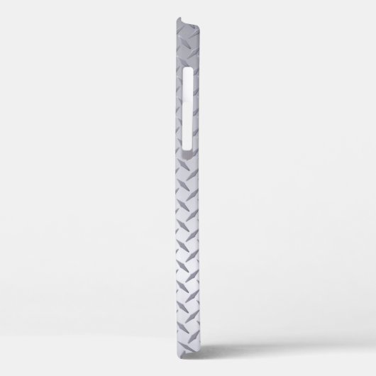 Helle Stahldiamantplatte mit Name Case-Mate iPhone Hülle (Rückseite / Links)