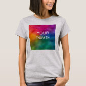 Helle Stahlfarbe Moderne Vorlage T-Shirt (Vorderseite)