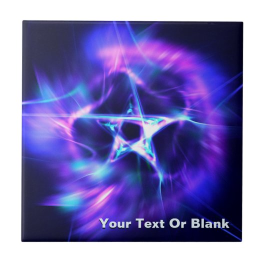 Helle Star Fliese (Vorderseite)