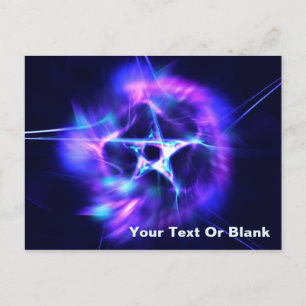 Helle Star Postkarte