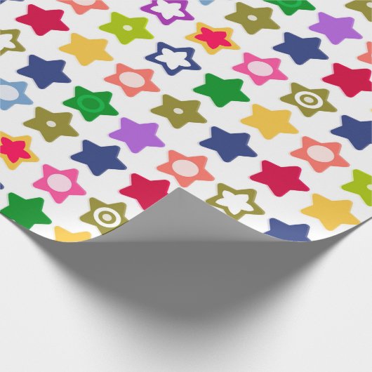 Helle Sterne Geschenkpapier (Ecke)