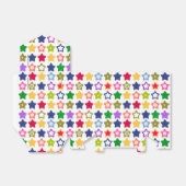 Helle Sterne Geschenkschachtel (Ungefaltet)