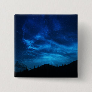 HELLE STERNE IN EINEM DUNKEN UND BLAUEN HIMMEL BUTTON