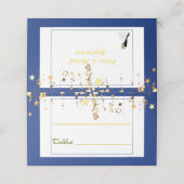 Helle Sterne Platzkarte (Außenseite Aufgefaltet)