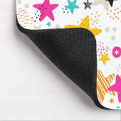 Helle Sterne und Punkte-Zwischenablage Mousepad (Ecke)