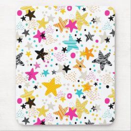 Helle Sterne und Punkte-Zwischenablage Mousepad