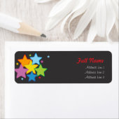 Helle Sterne - Weihnachts-Adressetiketten (Insitu)