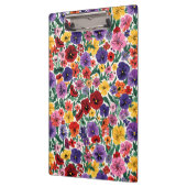 Helle Stiefmütterchen im Blumenmuster für den Früh Klemmbrett (Links)