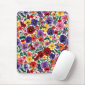 Helle Stiefmütterchen im Blumenmuster für den Früh Mousepad (Mit Mouse)