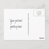 Helle Stifte Rahmen Postkarte (Rückseite)
