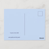 Helle Straßenecke orange Fassade Postkarte (Rückseite)