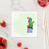Helle Streifen Fiesta Succulents Cinco de Mayo Serviette (Beispiel)