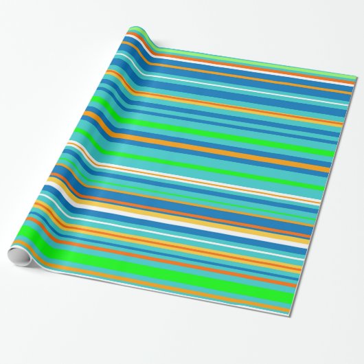 Helle Streifen Geschenkpapier (Ungerollt)