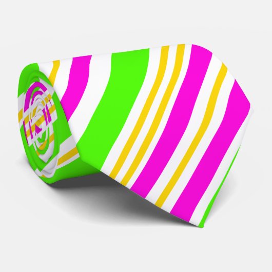 Helle Streifen Krawatte (Gerollt)