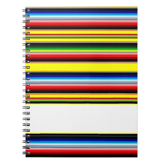 Helle Streifen Notizblock (Vorderseite)