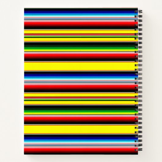 Helle Streifen Notizblock (Rückseite)