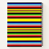 Helle Streifen Notizblock (Rückseite)