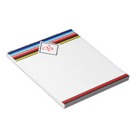 Helle Streifen Notizblock