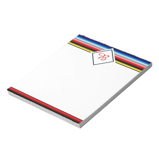 Helle Streifen Notizblock (Rotiert)