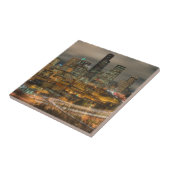 Helle Streifen von den Autos nachts Fliese (Seite)