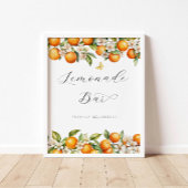 Helle Summer Orange Baby Dusche Limonade Bar Poster