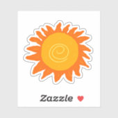 Helle Sun Aufkleber (Blatt)