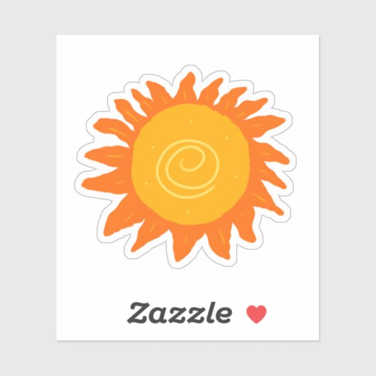 Helle Sun Aufkleber (Blatt)