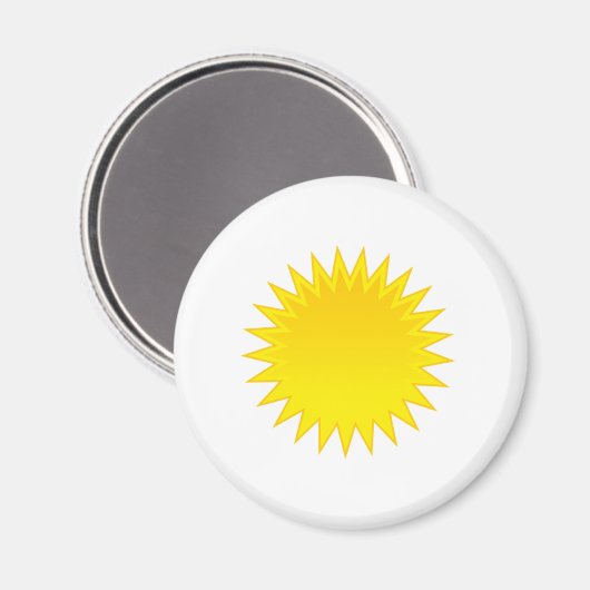 Helle Sun Magnet (Vorderseite/Rückseite)