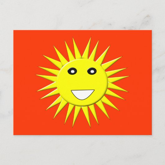 Helle Sunshine Postcard Postkarte (Vorderseite)