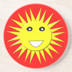 Helle Sunshine-Untersetzer Getränkeuntersetzer