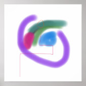 Helle Swirbelformen Poster (Vorne)