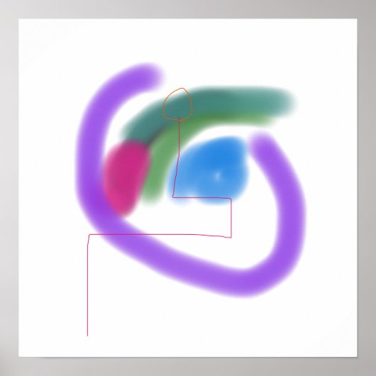 Helle Swirbelformen Poster (Vorne)