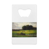 Helle Szene von Rindern bei Stream - Edward Mitche Geldbeutel Flaschenöffner (Rückseite)