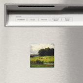 Helle Szene von Rindern bei Stream - Edward Mitche Magnet (In Situ (Geschirrspüler))