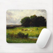 Helle Szene von Rindern bei Stream - Edward Mitche Mousepad (Mit Mouse)