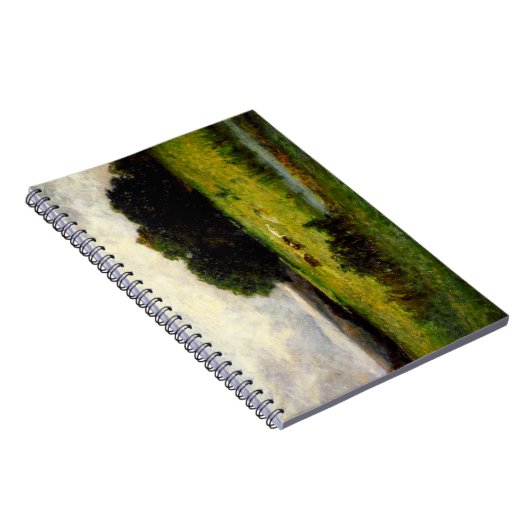 Helle Szene von Rindern bei Stream - Edward Mitche Notizblock (Rechte Seite)